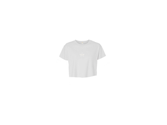 KYWM Star Baby Crop Tee White