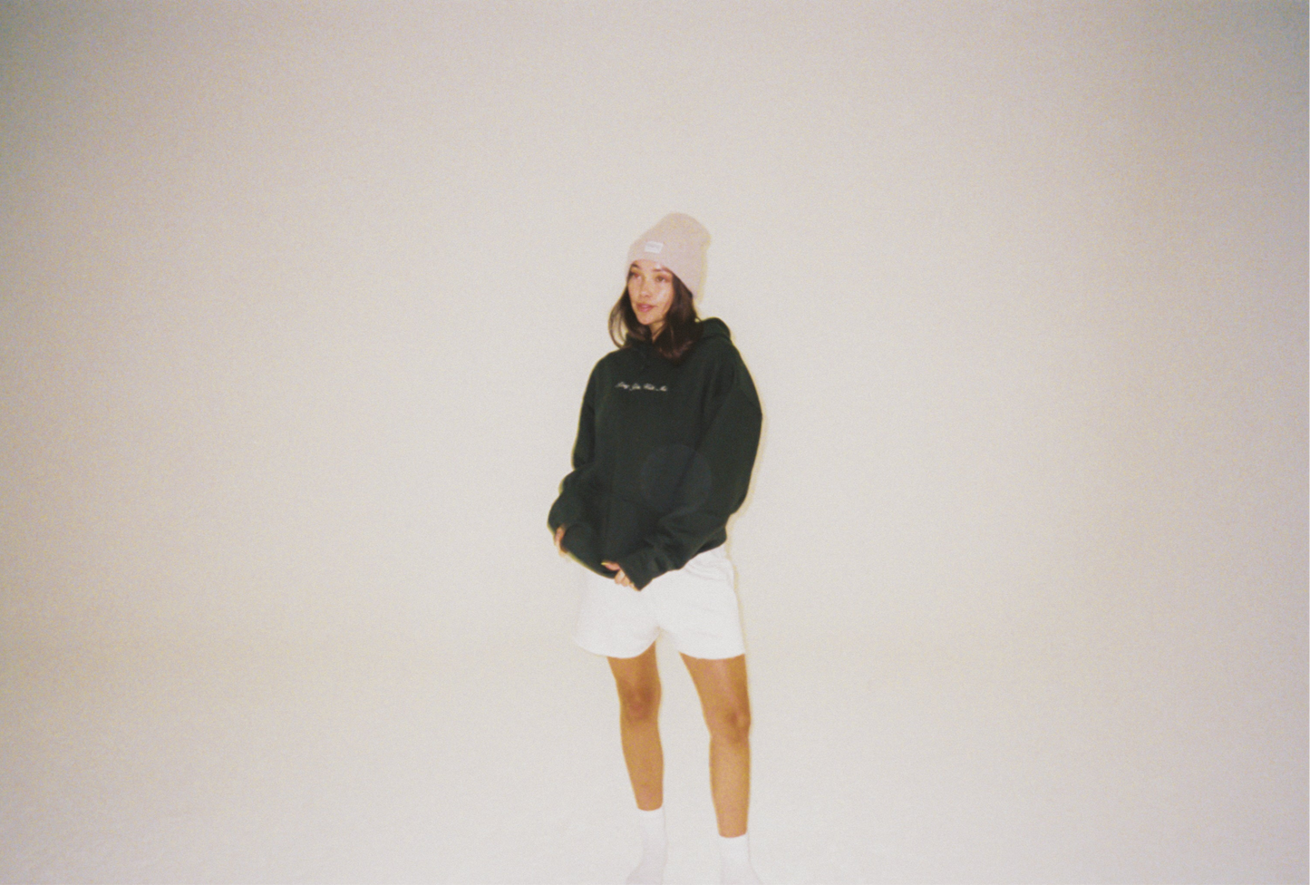 Cashmere Merino Wool Beanie Oat