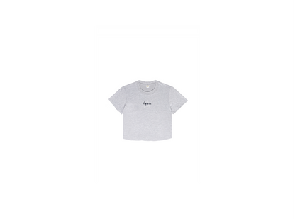 KYWM Star Baby Crop Tee Vintage Grey