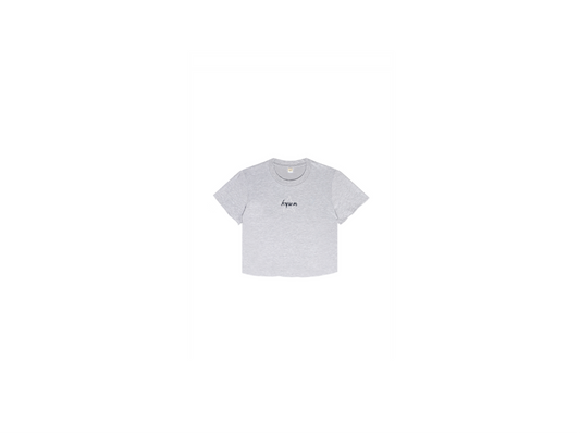KYWM Star Baby Crop Tee Vintage Grey