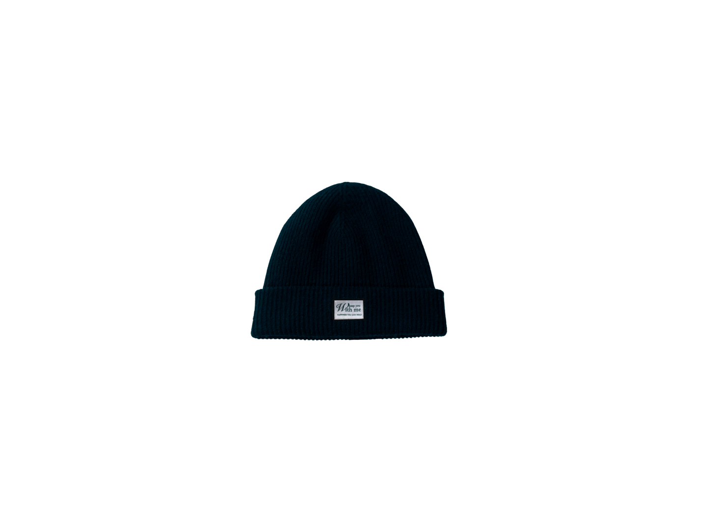 Cashmere Merino Wool Beanie Black