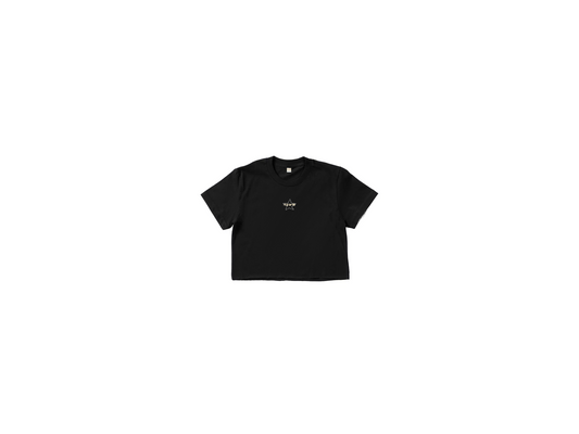 KYWM Star Baby Crop Tee Black